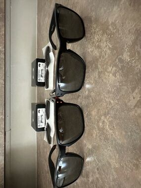 Oakley Black Holbrook Sunglasses with Orange Logo Accents and Replacement Lens
